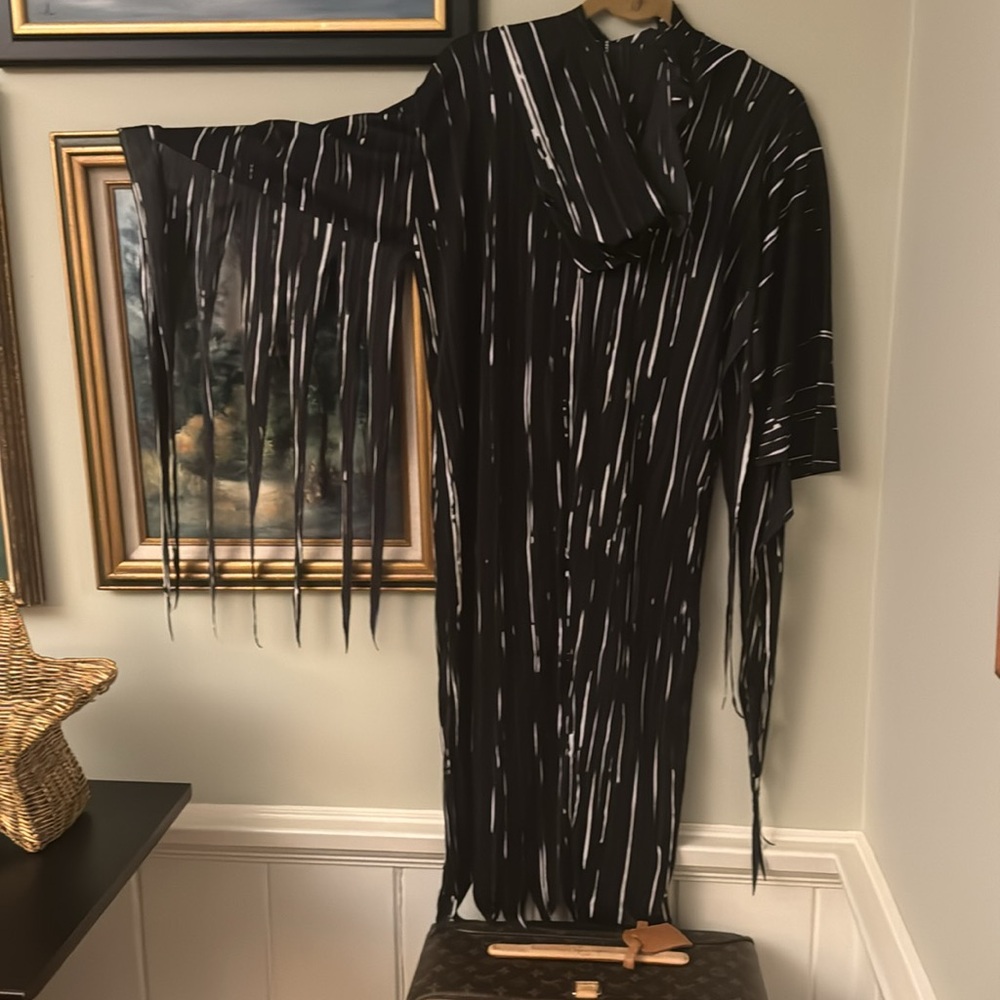Skeleton Black White Small Dress S Dark Angel Beetle Juice Costume Halloween